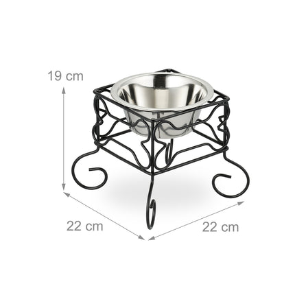 Support surélevé pour gamelle pour chien, 700 ml, en acier inoxydable