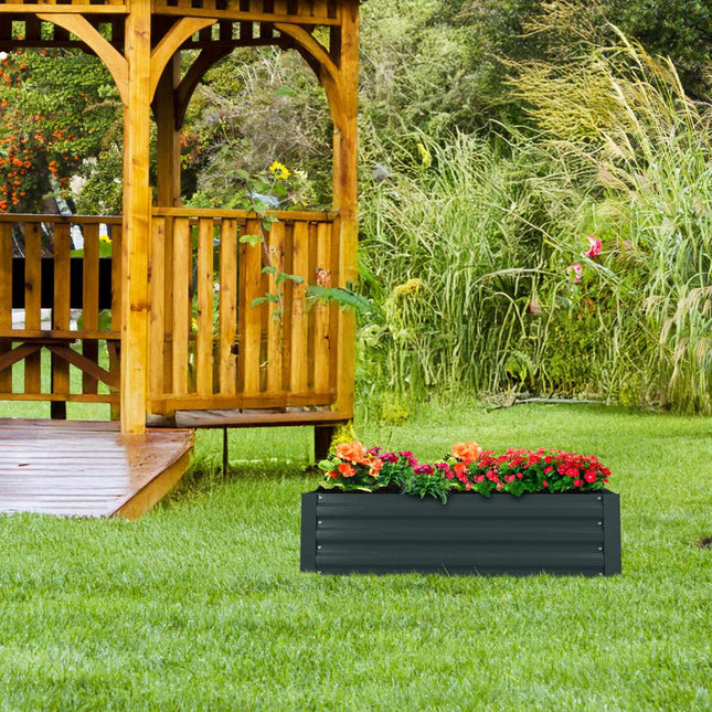 Jardinière surélevée en métal pour légumes et herbes aromatiques