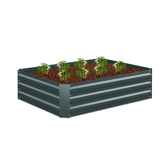 Jardinière surélevée en métal pour légumes et herbes aromatiques