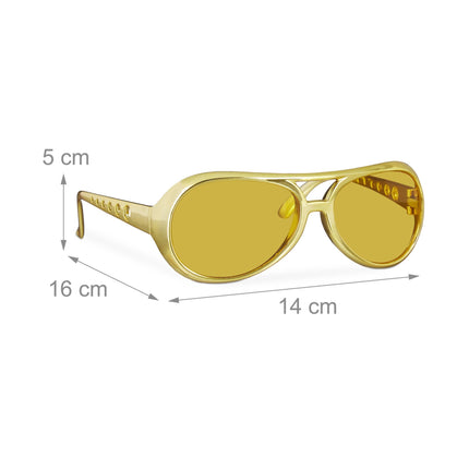 Lunettes de rappeur dorées