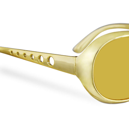 Lunettes de rappeur dorées