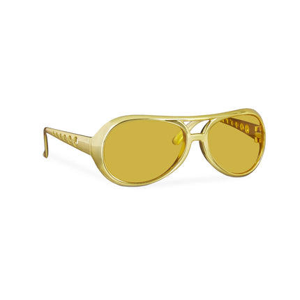 Lunettes de rappeur dorées