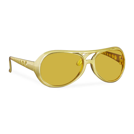 Lunettes de rappeur dorées