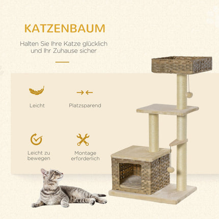 Wurzelbaum: Kratzbaum, Höhle und Spielzeug, 108 cm