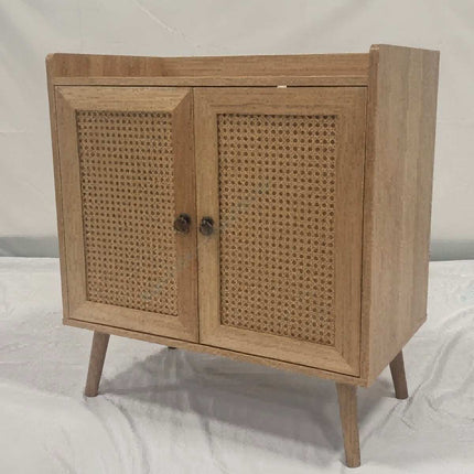 Sideboard-Schrank aus Rattan mit verstellbarem Einlegeboden