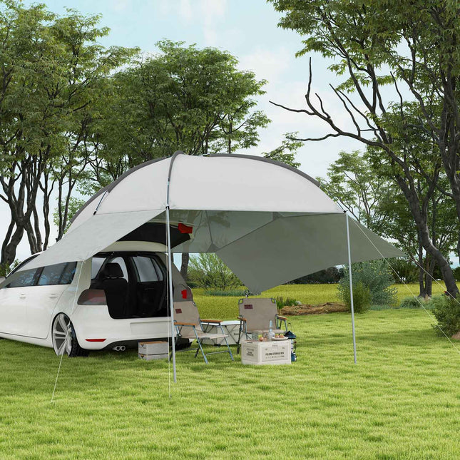 Tragbares Auto-Heckzelt - Wasserdicht mit Stahlrahmen, Sonnenschutz, 3x2.6x2.3-2.6M