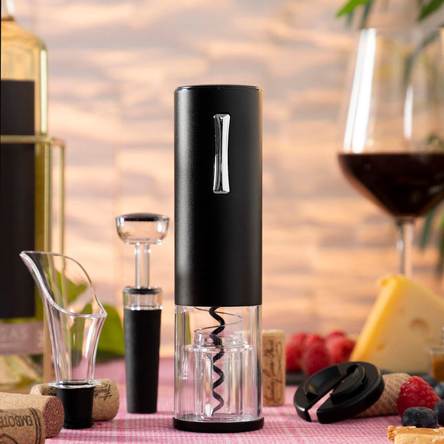 Wiederaufladbarer elektrischer Korkenzieher mit Zubehör für Wein Corklux InnovaGoods