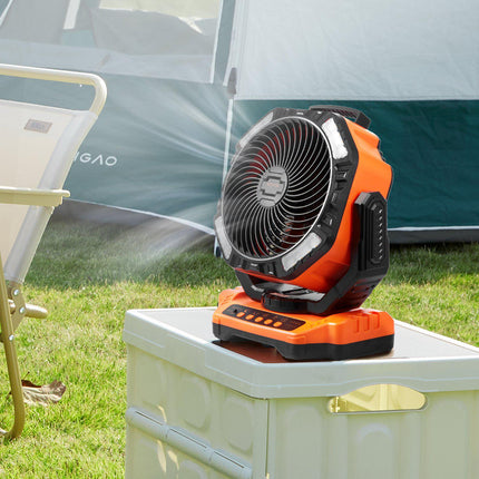 Rechargeable Portable Fan 40000mAh, LED Lantern, Oscillating
