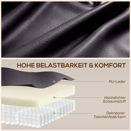 RelaxSessel mit Massage-, Heiz- und Drehfunktion, Dunkelbraun