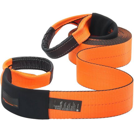 Recovery Tow Strap 4 In x 30 Ft, 46,500 Lb, Sleeves