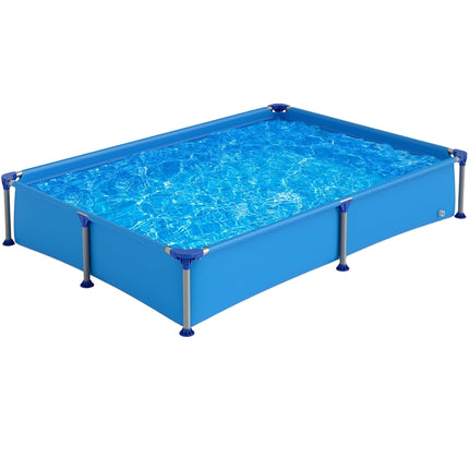 Rechteckiger Metallrahmen-Kinderpool, 2,28m x 1,59m x 42cm