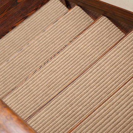 Rechteckige Treppenmatten, 16 Stück, 65×20 cm, Rutschfest
