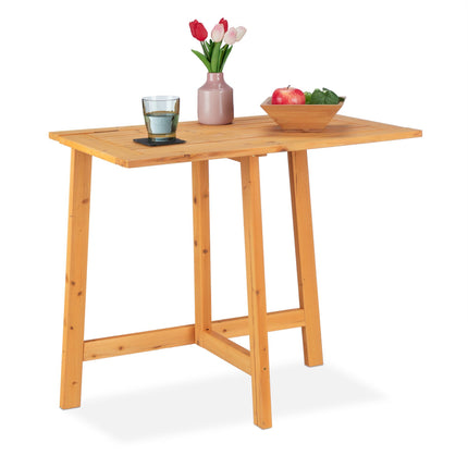 Table pliante rectangulaire en bois