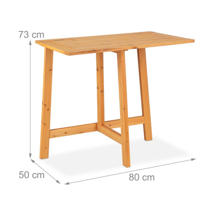 Table pliante rectangulaire en bois