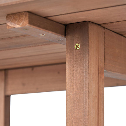 Rechteckiger Klapptisch Holz braun