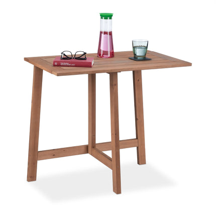 Rechteckiger Klapptisch Holz braun