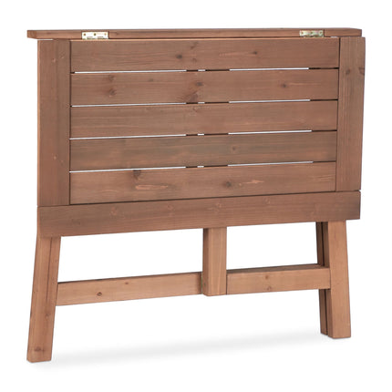 Rechteckiger Klapptisch Holz braun