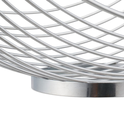 Rechteckige Obstschale in Silber