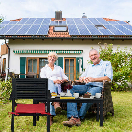 Rechteckiger Gartentisch in Holzoptik