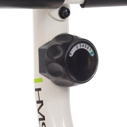 Vélo d'exercice magnétique allongé, blanc/vert