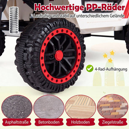 Rotes 12V Kinder-Elektroauto mit Fernbedienung und Musik