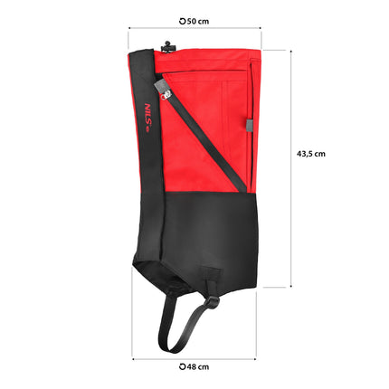Roter Campingstuhl mit Stahlrahmen