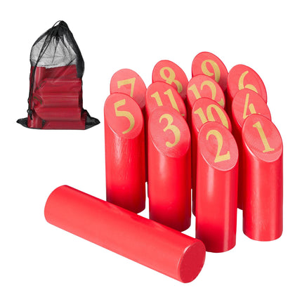 Jeu de cube rouge avec sac