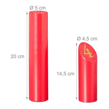 Jeu de cube rouge avec sac