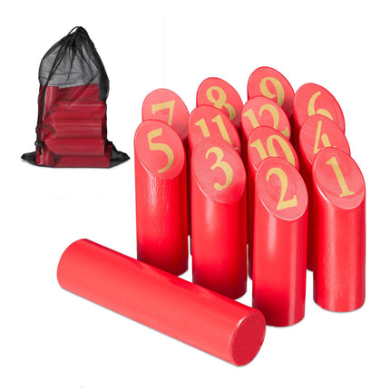 Jeu de cube rouge avec sac