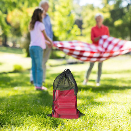 Jeu de cube rouge avec sac