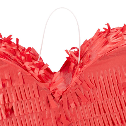 Rote Piñata in Herzform
