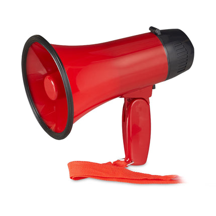 Mégaphone rouge pour le stade