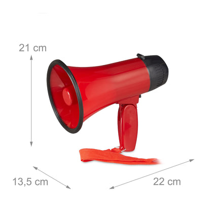 Mégaphone rouge pour le stade