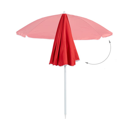 Roter Sonnenschirm 160 cm