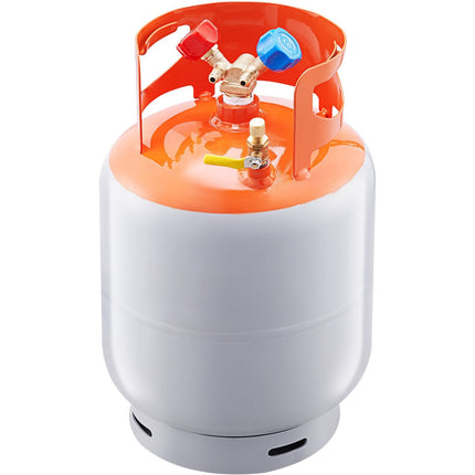 Refrigerant Recovery Tank, 13.6 kg, 400 PSI, Y-Valve