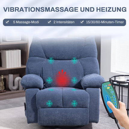 Elektrischer Massagesessel mit Wärme und Drehfunktion