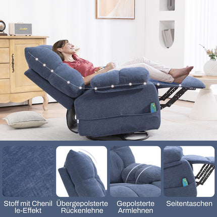 Elektrischer Massagesessel mit Wärme und Drehfunktion