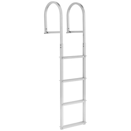 Removable Dock Ladder, 4-Step Aluminum, 500 lb Capacity