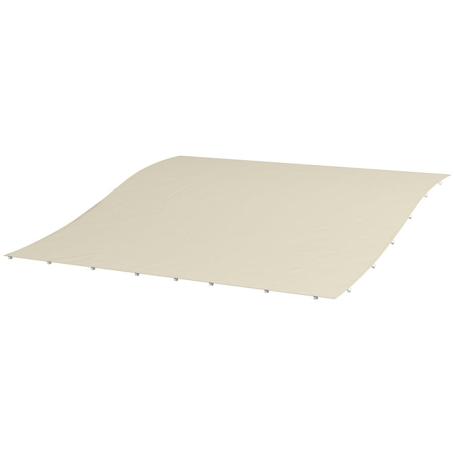 Toit De Remplacement Pour Pergola 297X243Cm Auvent Pour Auvent De Patio, Protection Uv, Pour Gazebo 3X2,5M, Beige