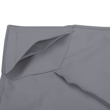 Toit De Tonnelle De Remplacement Pour Tonnelle En Métal, 3X3M, Polyester, Gris Foncé