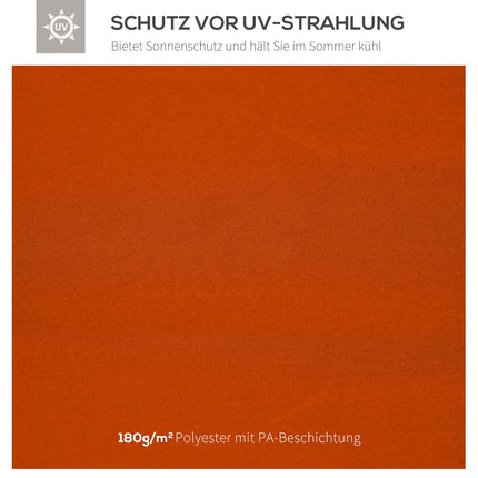 Ersatz-Pavillondach, rostrot Polyester, 3x3M