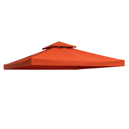 Ersatz-Pavillondach, rostrot Polyester, 3x3M
