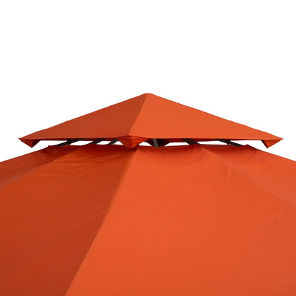 Ersatz-Pavillondach, rostrot Polyester, 3x3M
