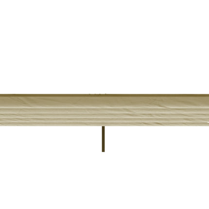 Toit de remplacement pour pergola de 4 x 3 m, auvent ondulé rétractable étanche avec trous de drainage de la pluie, couverture d'ombrage résistante à l'hiver pour jardin, terrasse, beige