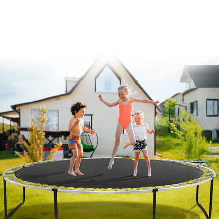 Replacement Trampoline Mat for 15 ft Round Frame, 96 V-Rings, 7 in Springs