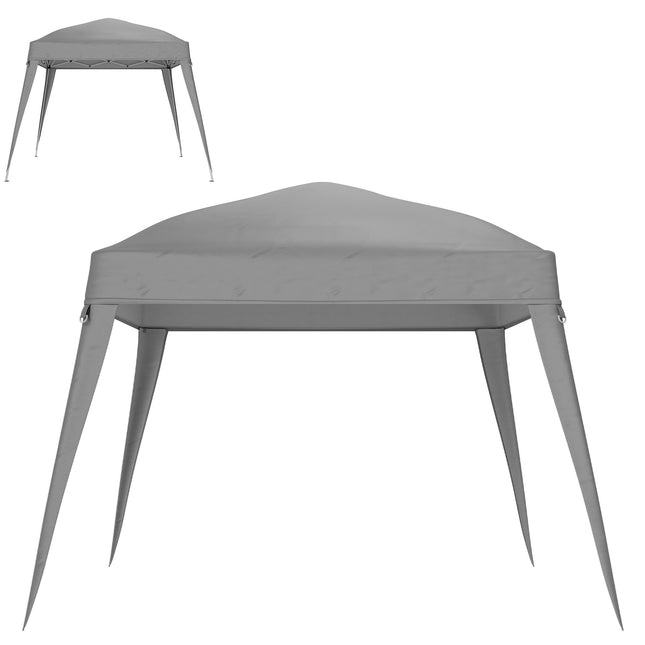 Toit de rechange pour pavillon 3 x 3 m, imperméable, stable et résistant à l'hiver pour pavillon pliable, tente de fête résistante aux tempêtes, couverture de rechange, couverture avec toit simple, auvent pour pavillon de jardin, gris clair