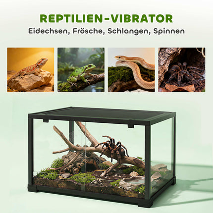 Reptilien-Terrarium, 86L, Schiebetüren, Sicher, 60x45x32 cm