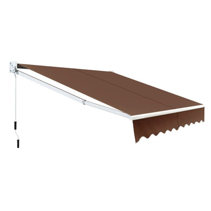 Gelenkarmmarkise 2,5x2m, UV- und wasserbeständig, Braun