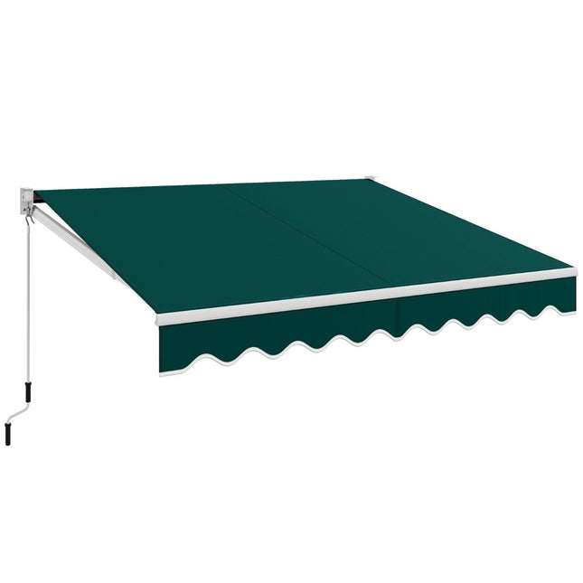 Store banne rétractable, 3 x 2,5 m, résistant aux UV et à l'eau, vert