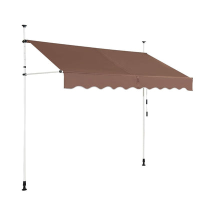 Einziehbare Balkonmarkise, 350 cm, ohne Bohren, UV-beständig